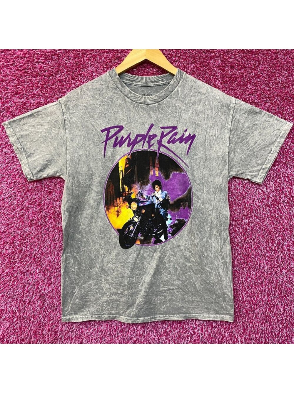 Prince the Revolution Purple Rain Album Art Funk Rock Tee Medium